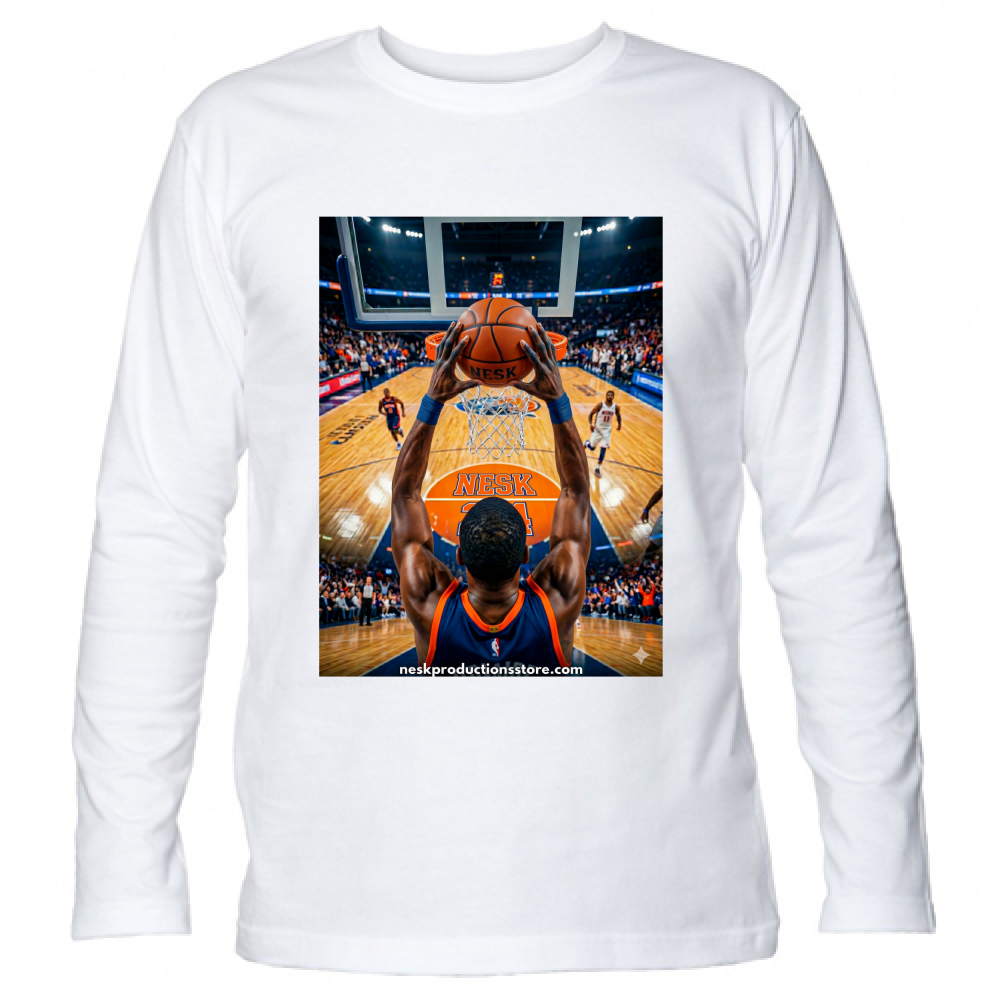 T-Shirt Unisex Manica Lunga linea basket