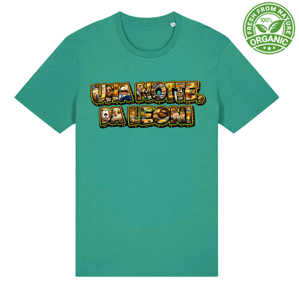 T-Shirt Unisex Organica Maglietta una Notte da Leoni