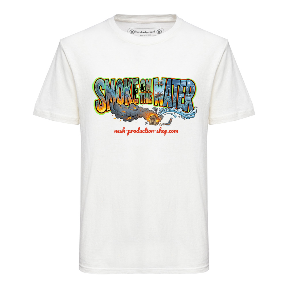 T-Shirt Unisex Canapa linea smoke on the water