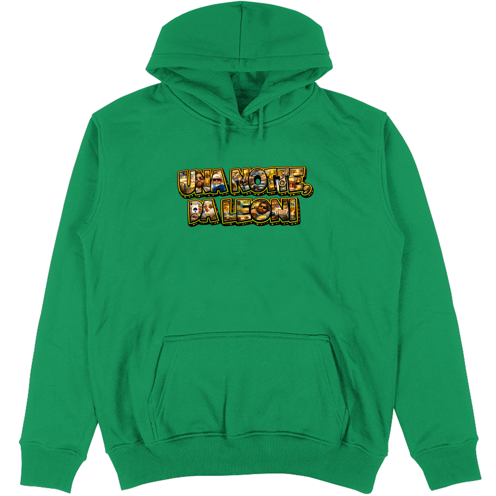 Felpa Unisex con Cappuccio Maglietta una Notte da Leoni