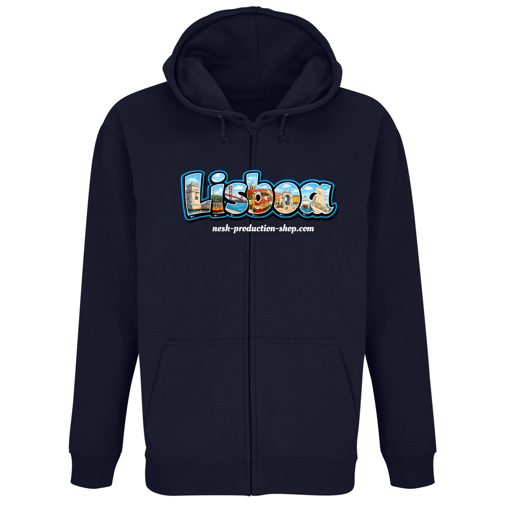 Felpa Premium Cappuccio Zip linea lisboa