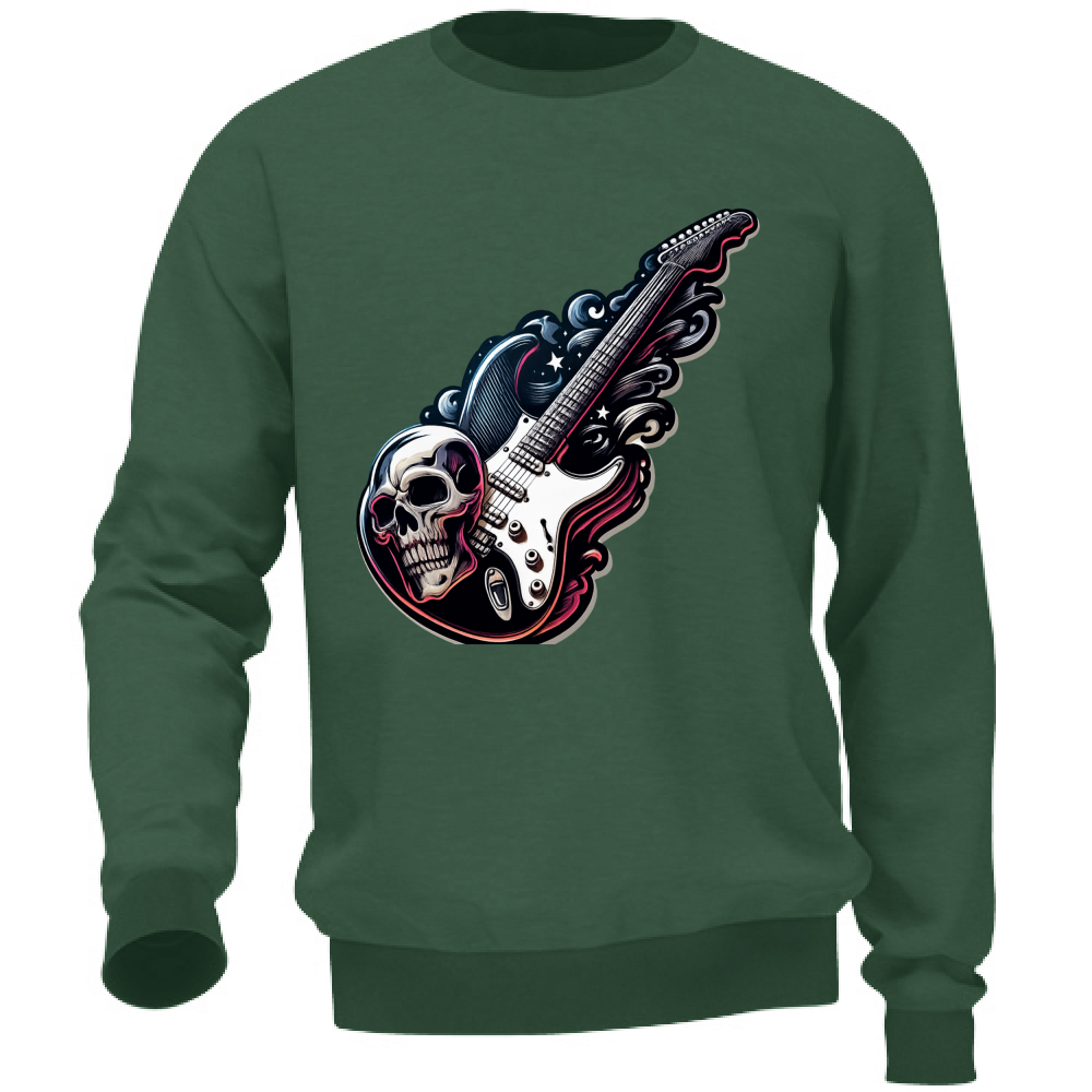 Felpa Unisex linea chitarra rock