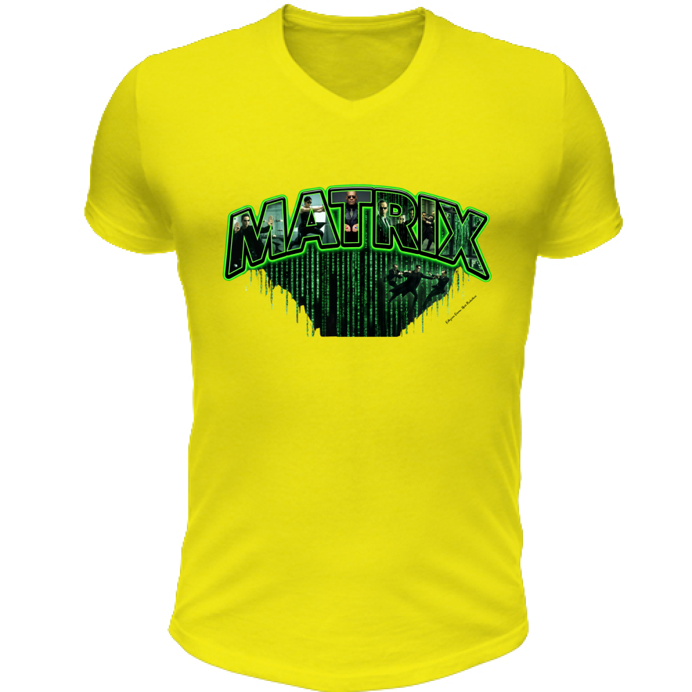T-Shirt Unisex Scollo V linea matrix