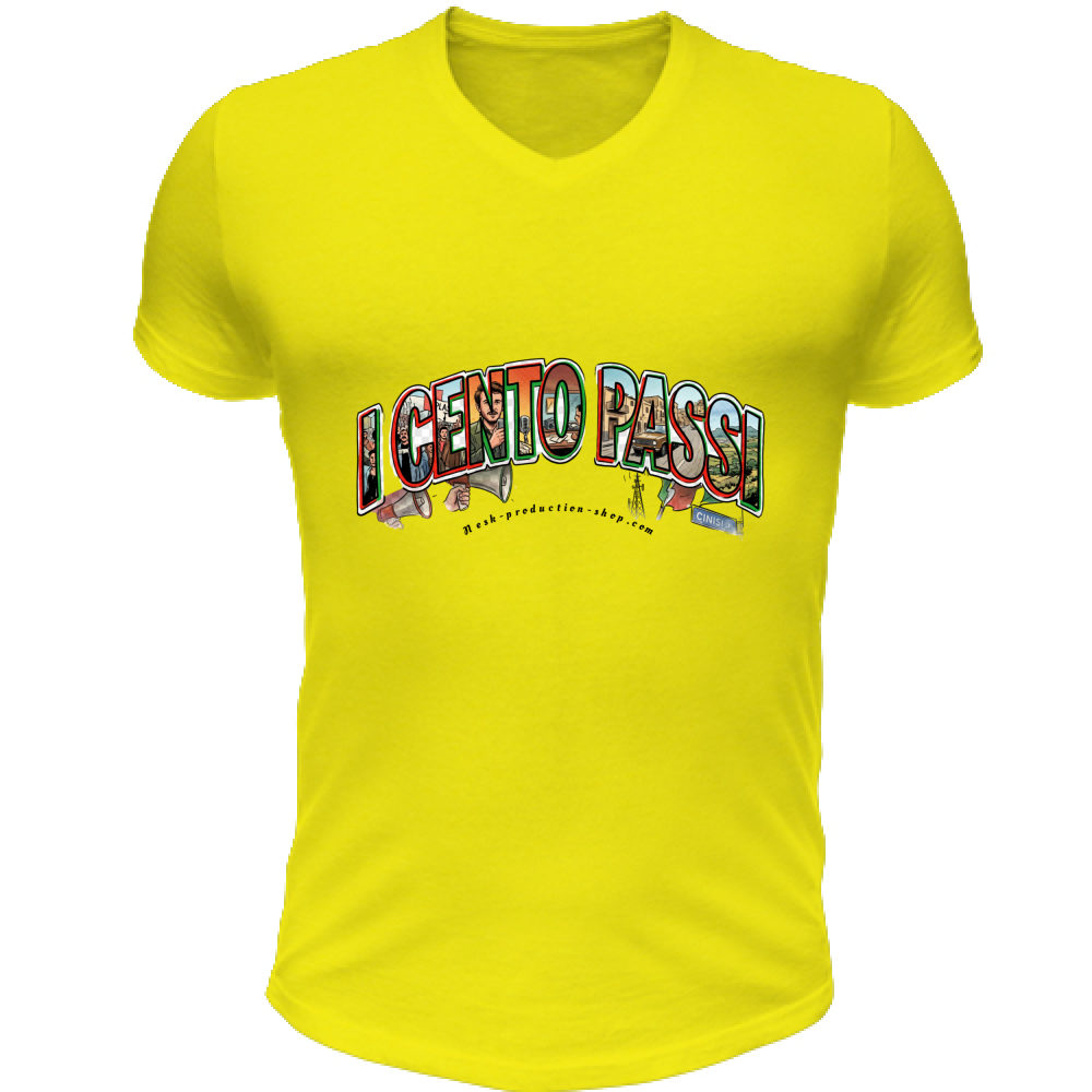 T-Shirt Unisex Scollo V linea cento passi