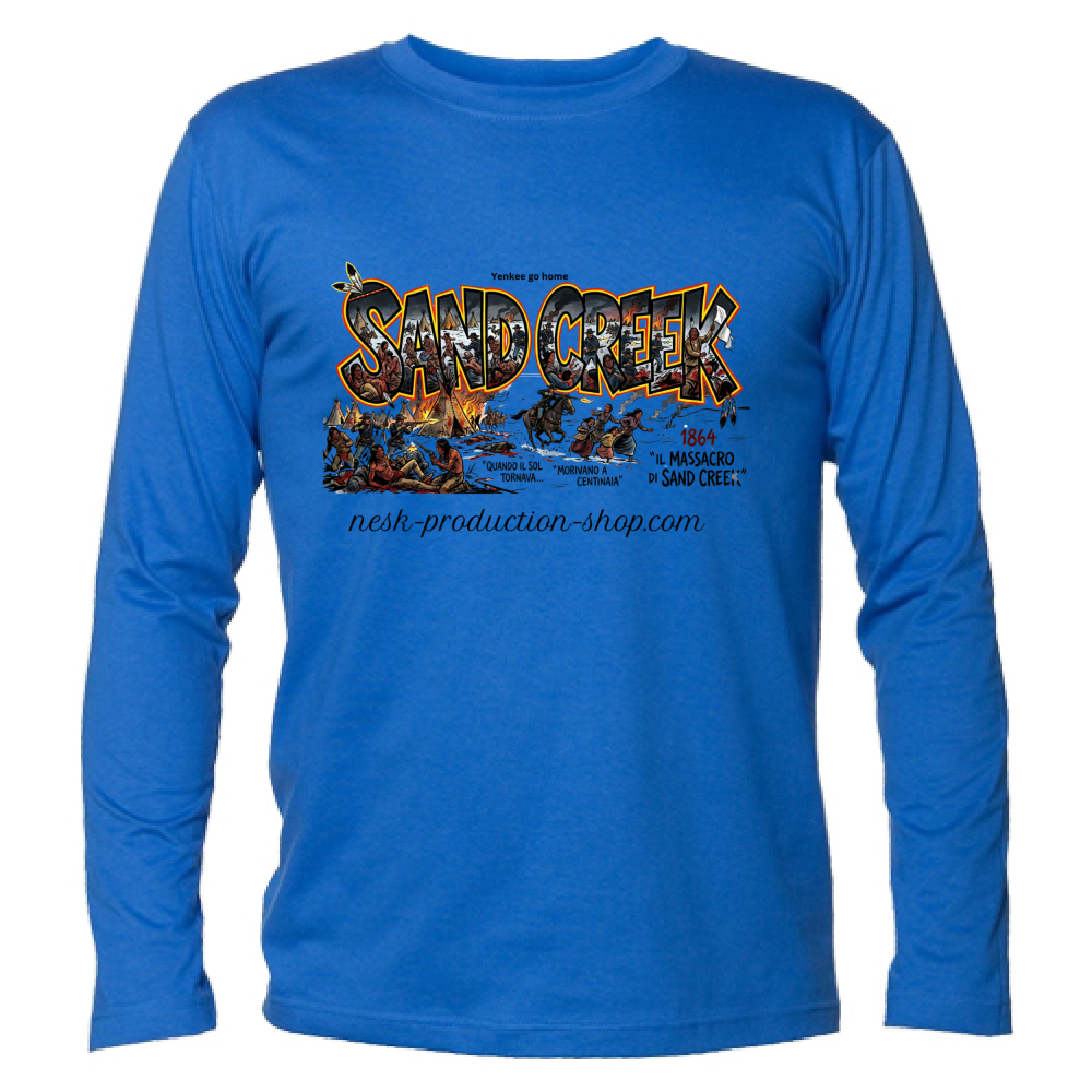 T-Shirt Unisex Manica Lunga linea sand creek