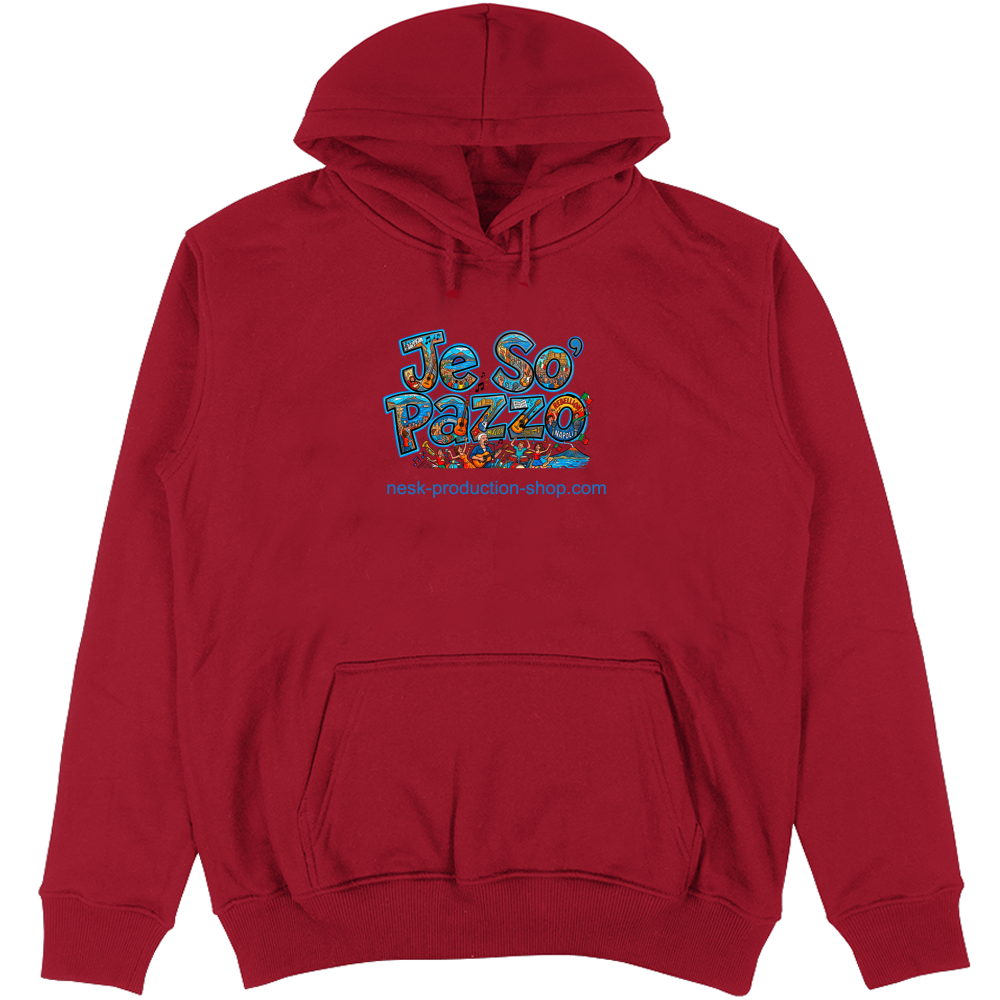 Felpa Unisex con Cappuccio linea je so pazzo