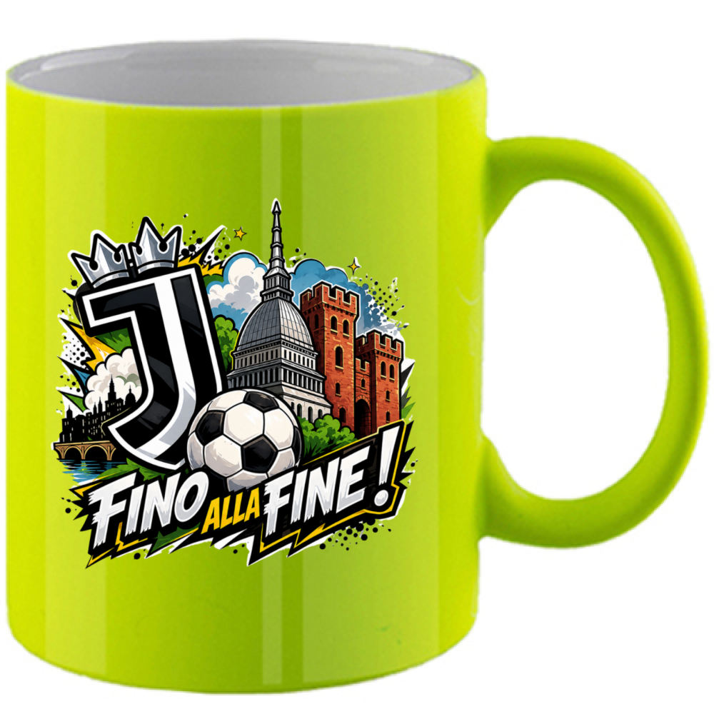 Tazza Fluo linea Juve fino alla fine