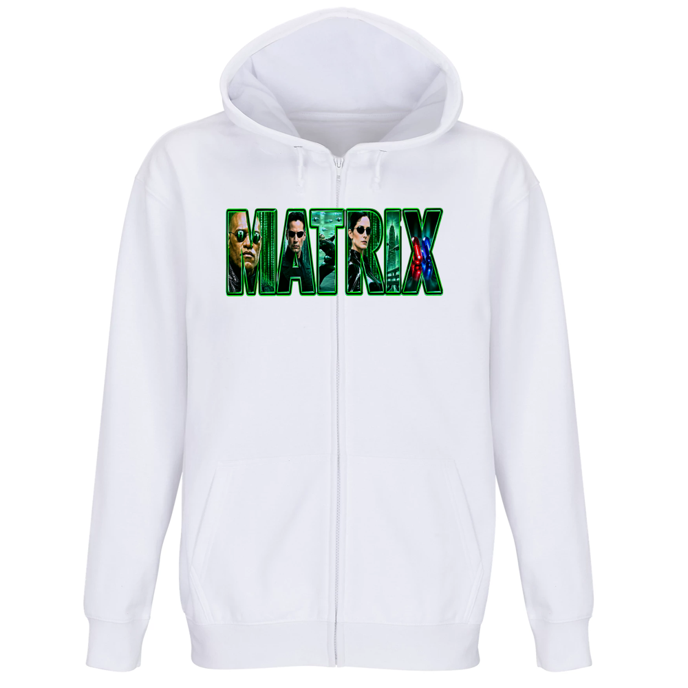 Felpa Premium Cappuccio Zip linea matrix C