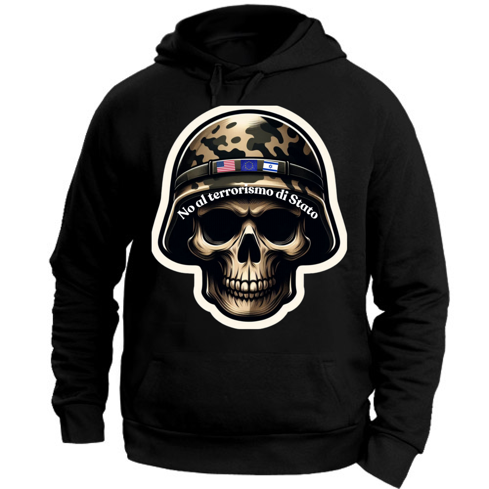 Felpa con Cappuccio Unisex Large linea NoTerror