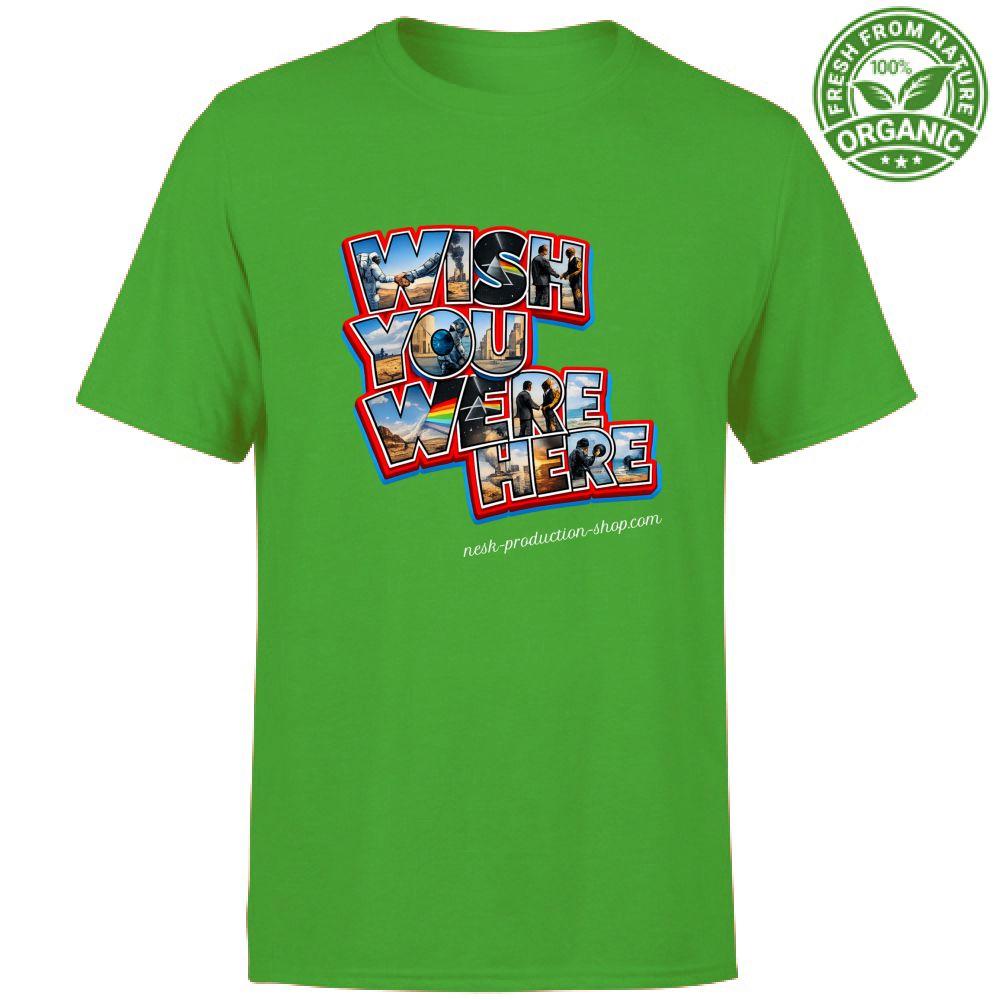 T-Shirt Unisex Organic linea wish you were here