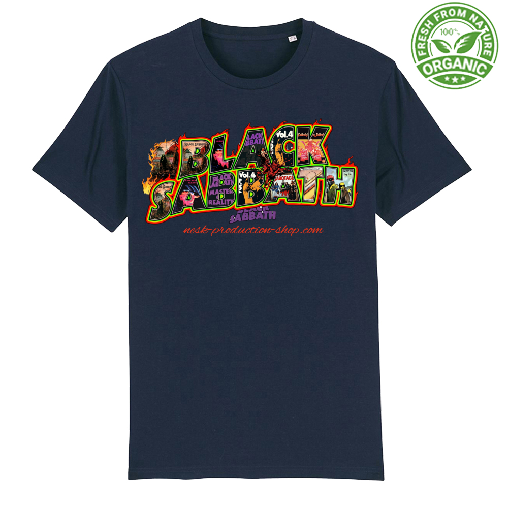 T-Shirt Unisex Organica linea black sabbath