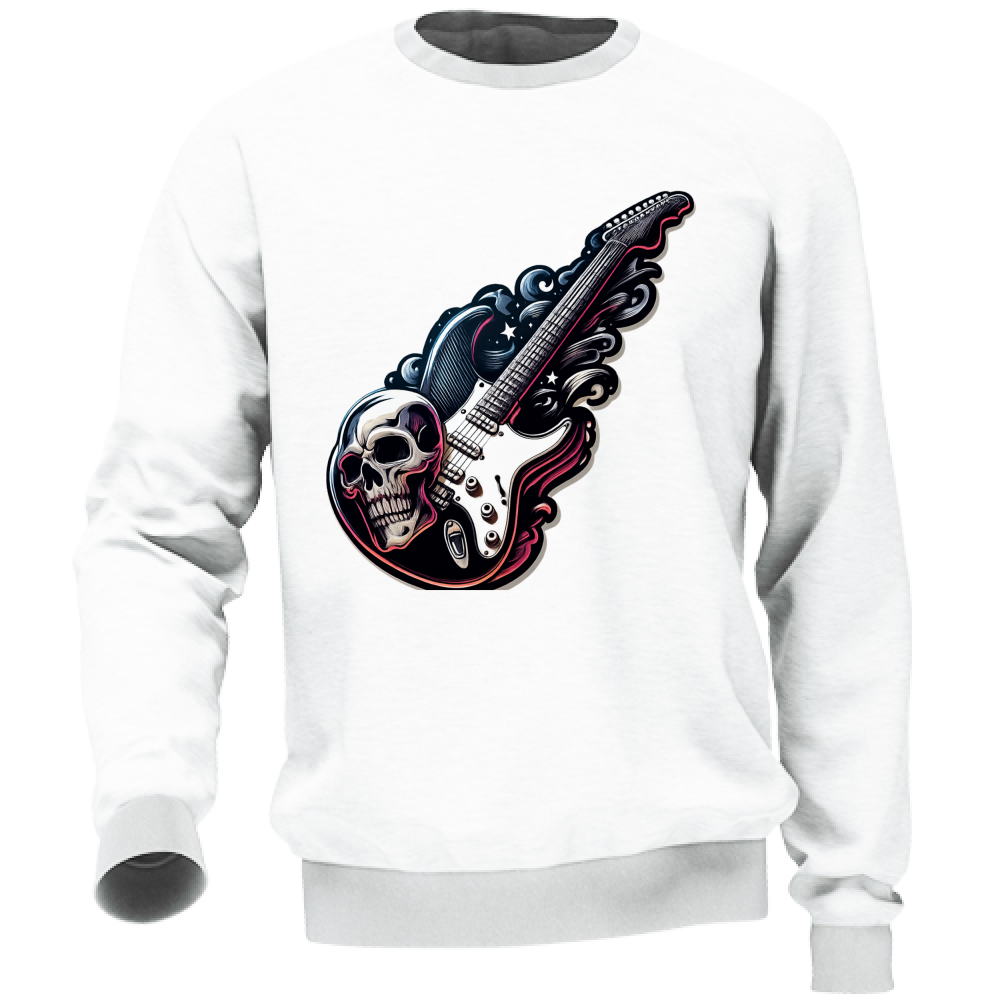 Felpa Unisex linea chitarra rock