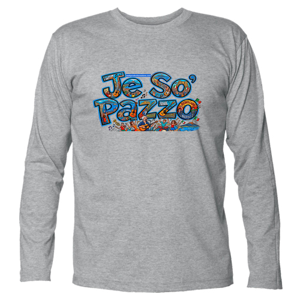 T-Shirt Unisex Manica Lunga linea je so pazzo A