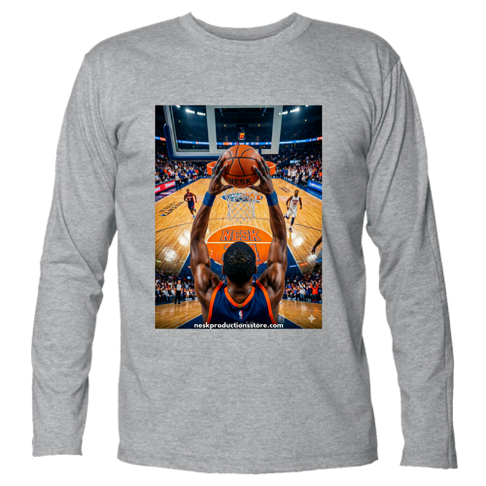 T-Shirt Unisex Manica Lunga linea basket