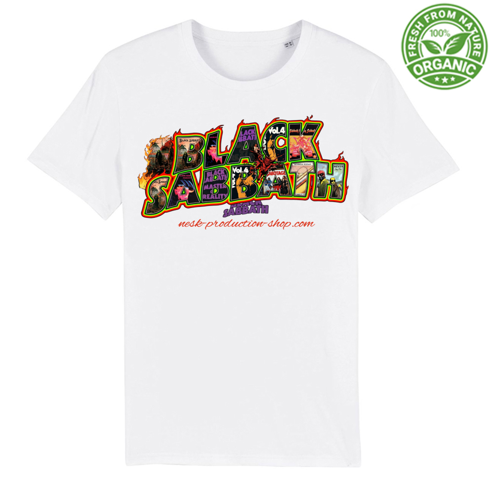 T-Shirt Unisex Organica linea black sabbath