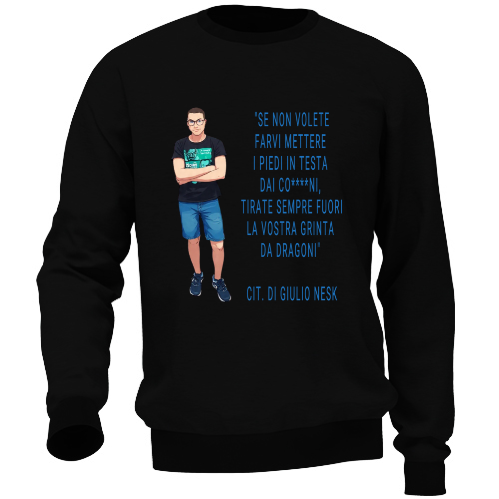 Felpa Unisex T-Shirt con una Frase Motivazionale