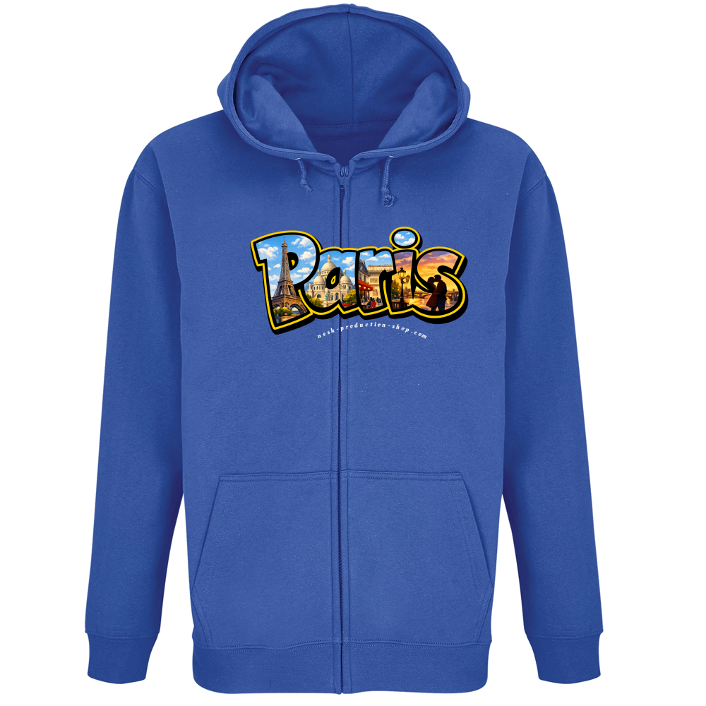 Felpa Premium Cappuccio Zip linea paris