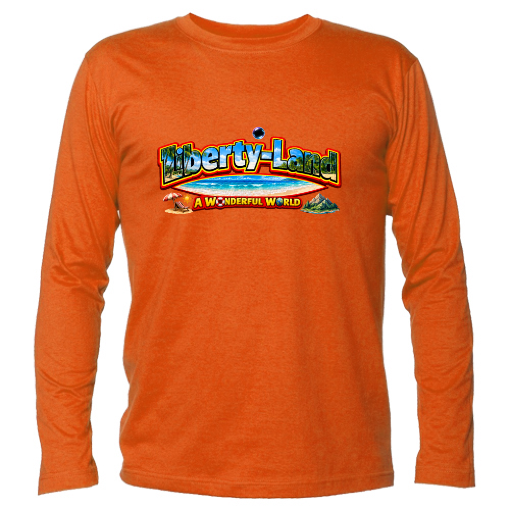 T-Shirt Unisex Manica Lunga Maglietta Verso un Mondo Migliore e Oltre