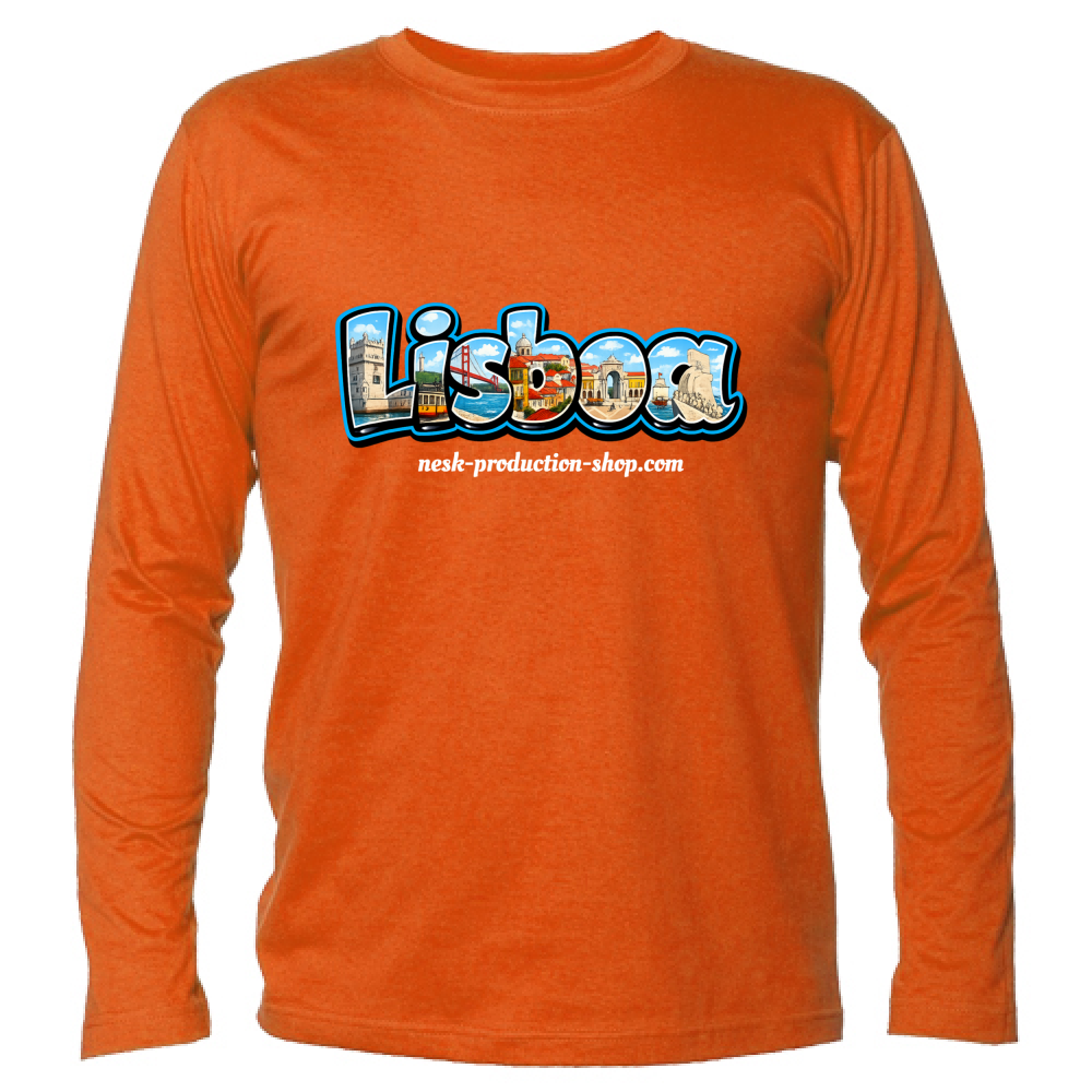 T-Shirt Unisex Manica Lunga linea lisboa