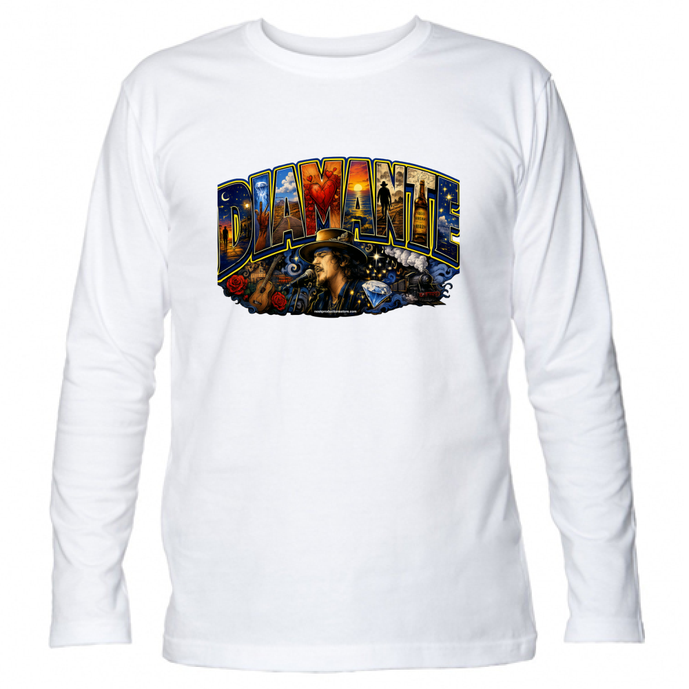T-Shirt Unisex Manica Lunga linea Diamante Zucchero