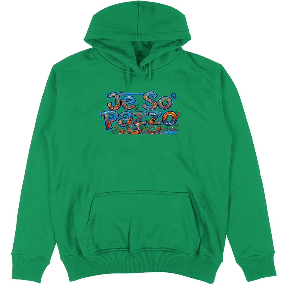 Felpa Unisex con Cappuccio linea je so pazzo A