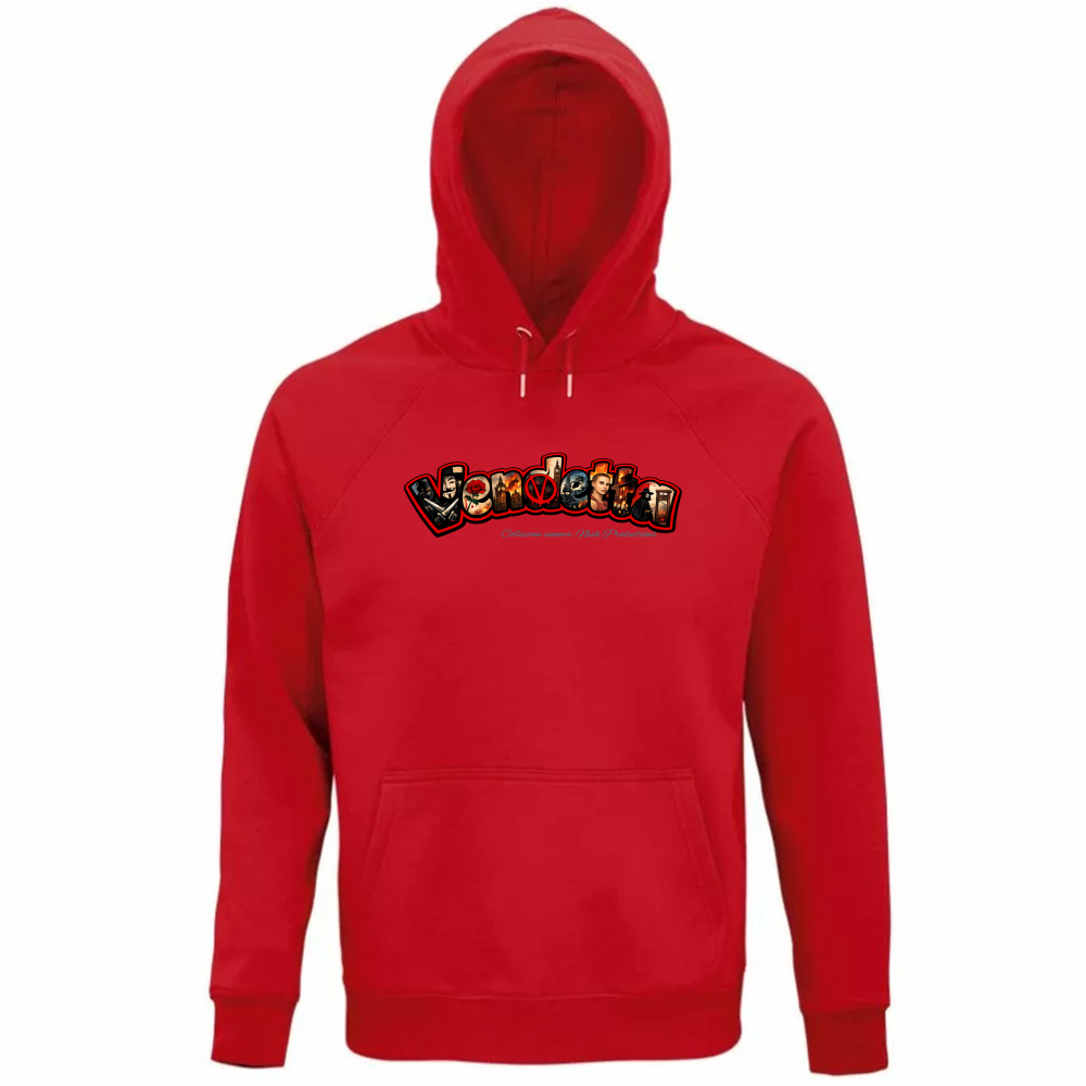 Felpa Organica Unisex Cappuccio linea vendetta