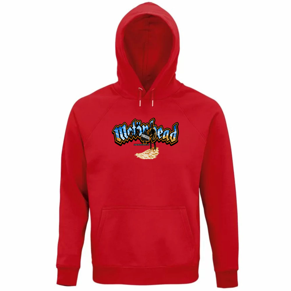 Felpa Organica Unisex Cappuccio linea Motorhead  A