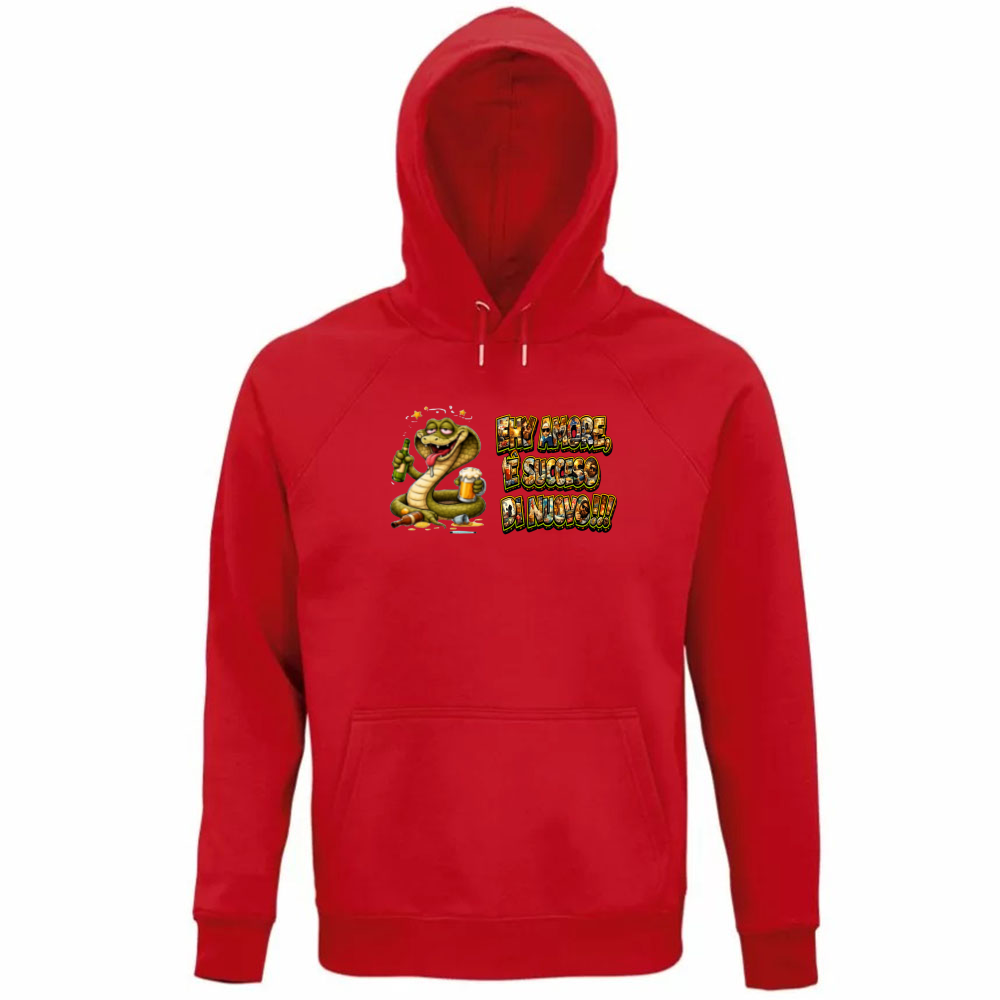 Felpa Organica Unisex Cappuccio Maglietta Scusatemi ma è Successo di Nuovo