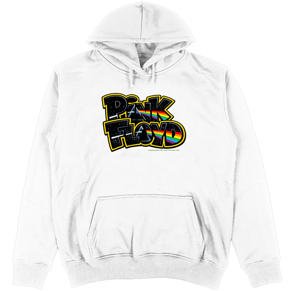 Felpa Unisex con Cappuccio linea Pink Floyd
