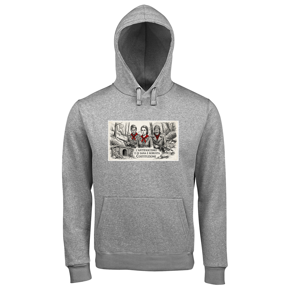 Hoodie Premium Men linea antifa
