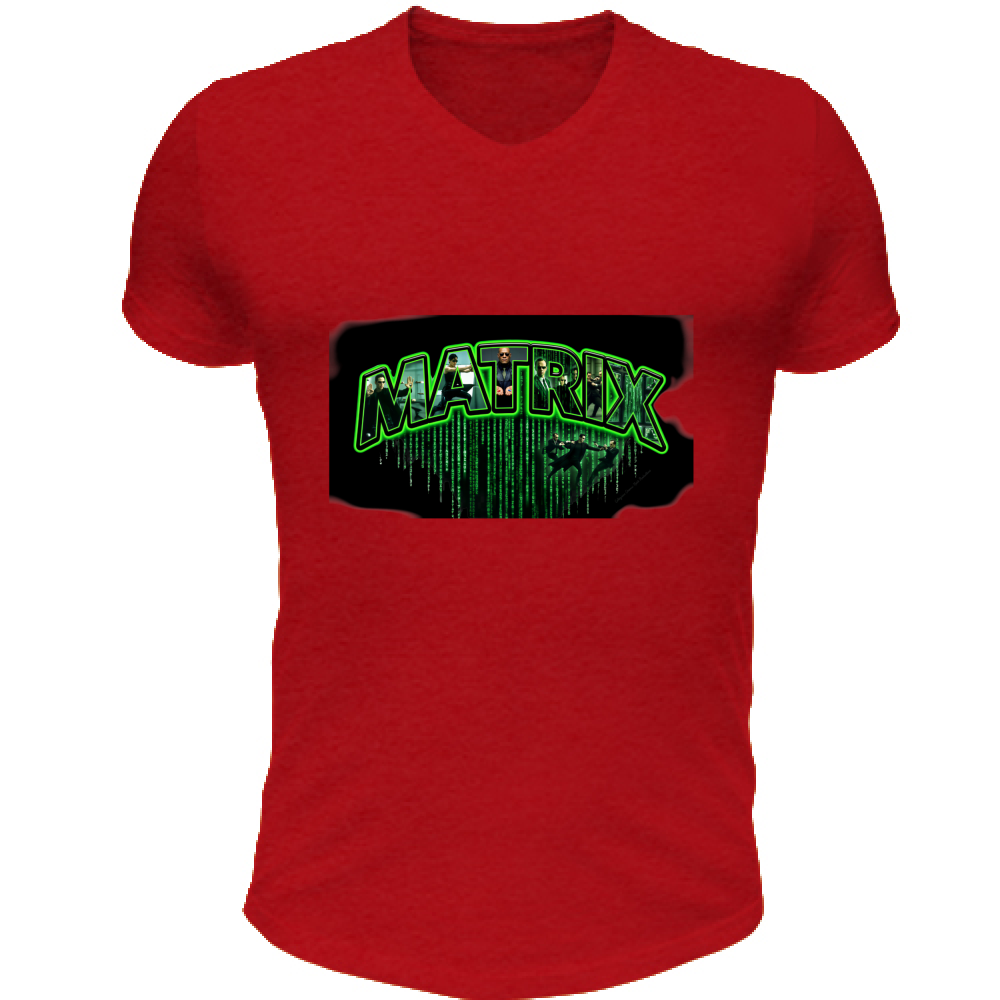 T-Shirt Unisex Scollo V linea matrix A