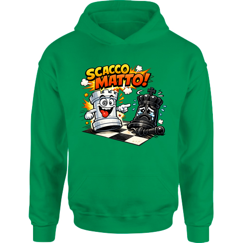 Felpa Bambino con Cappuccio Linea scaccomatto