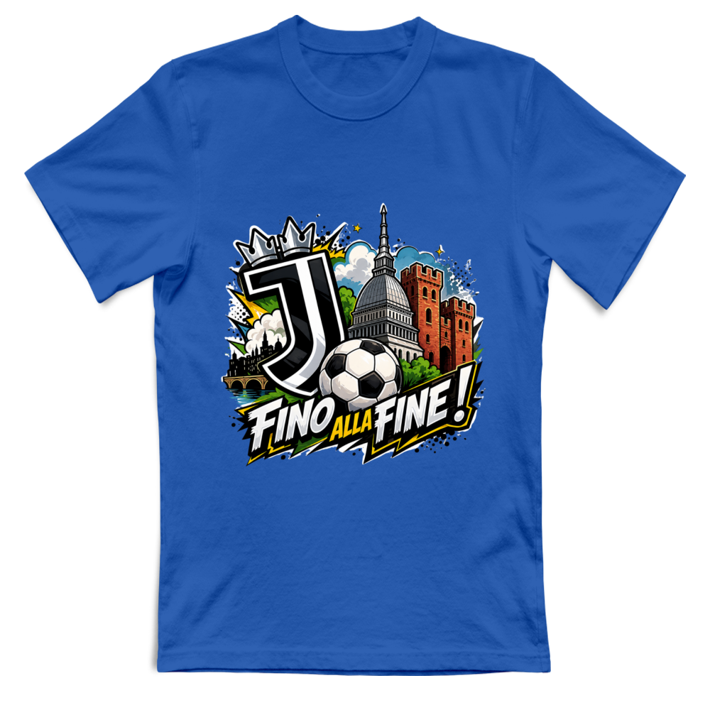 T-Shirt Unisex Large linea Juve fino alla fine