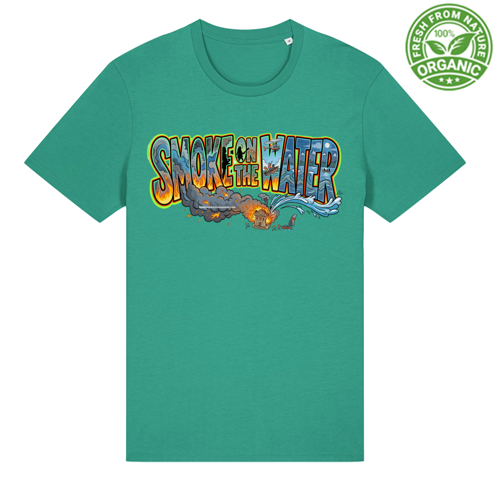 T-Shirt Unisex Organica linea smoke on the water A