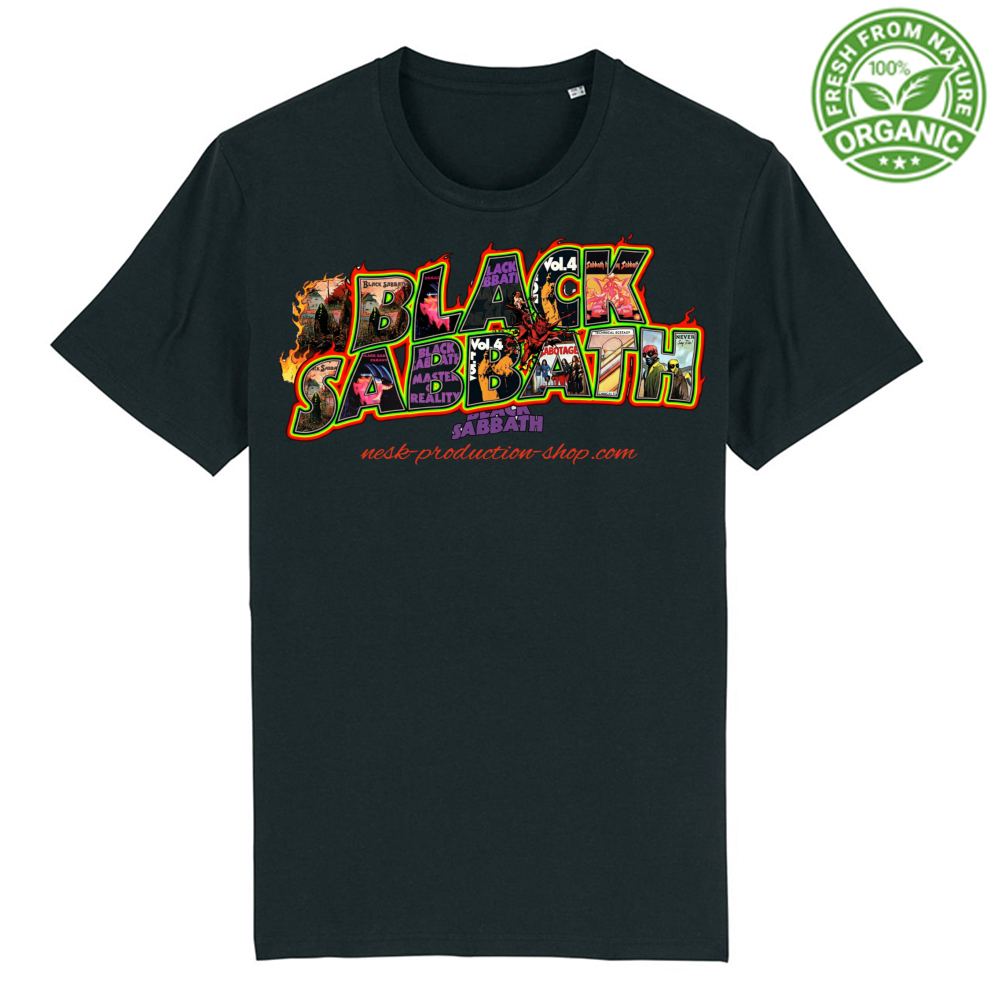 T-Shirt Unisex Organica linea black sabbath