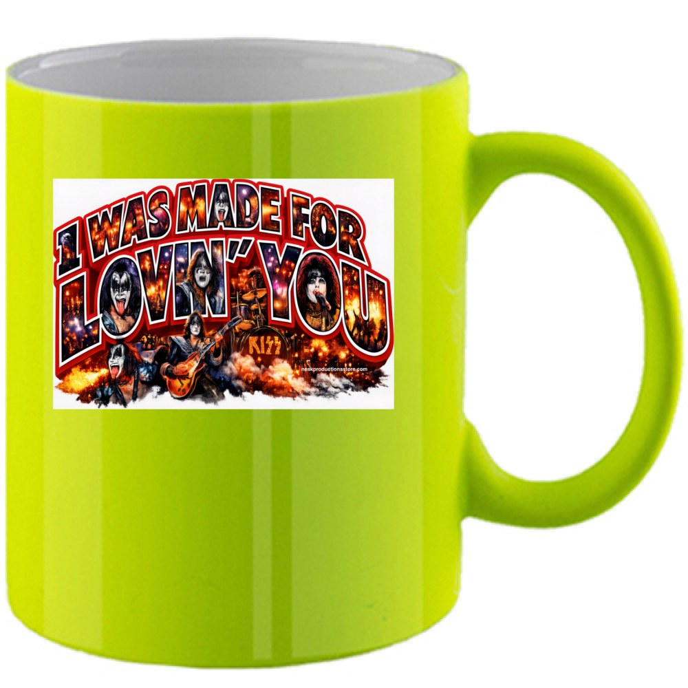 Tazza Fluo linea i was made for lovin you 1A