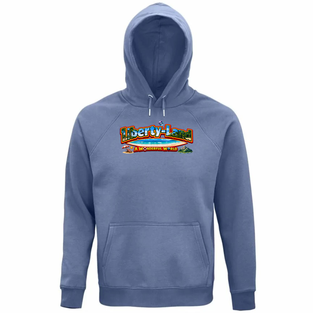 Felpa Organica Unisex Cappuccio T-Shirt Verso un Mondo Migliore