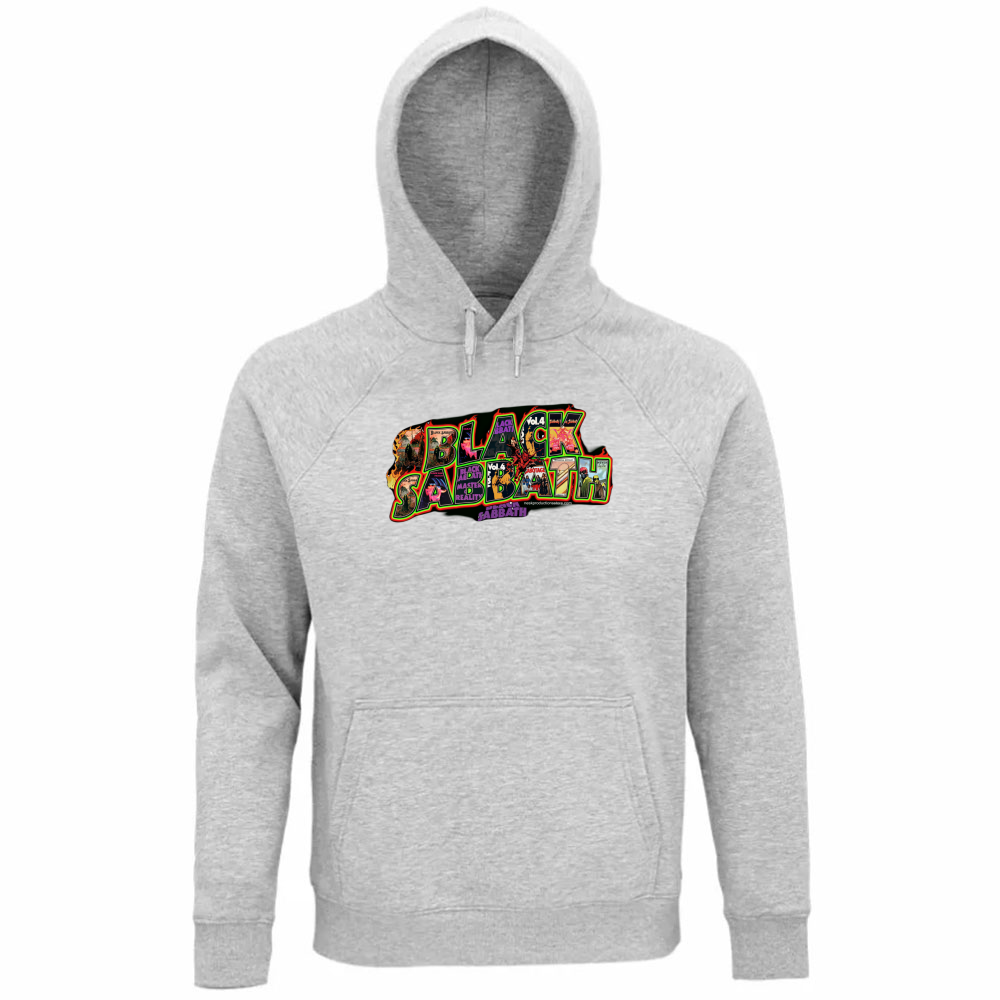 Felpa Organica Unisex Cappuccio linea Black Sabbath A