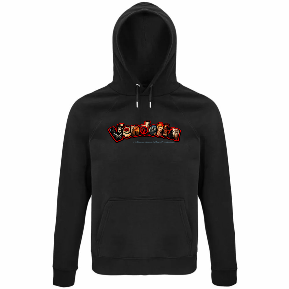 Felpa Organica Unisex Cappuccio linea vendetta