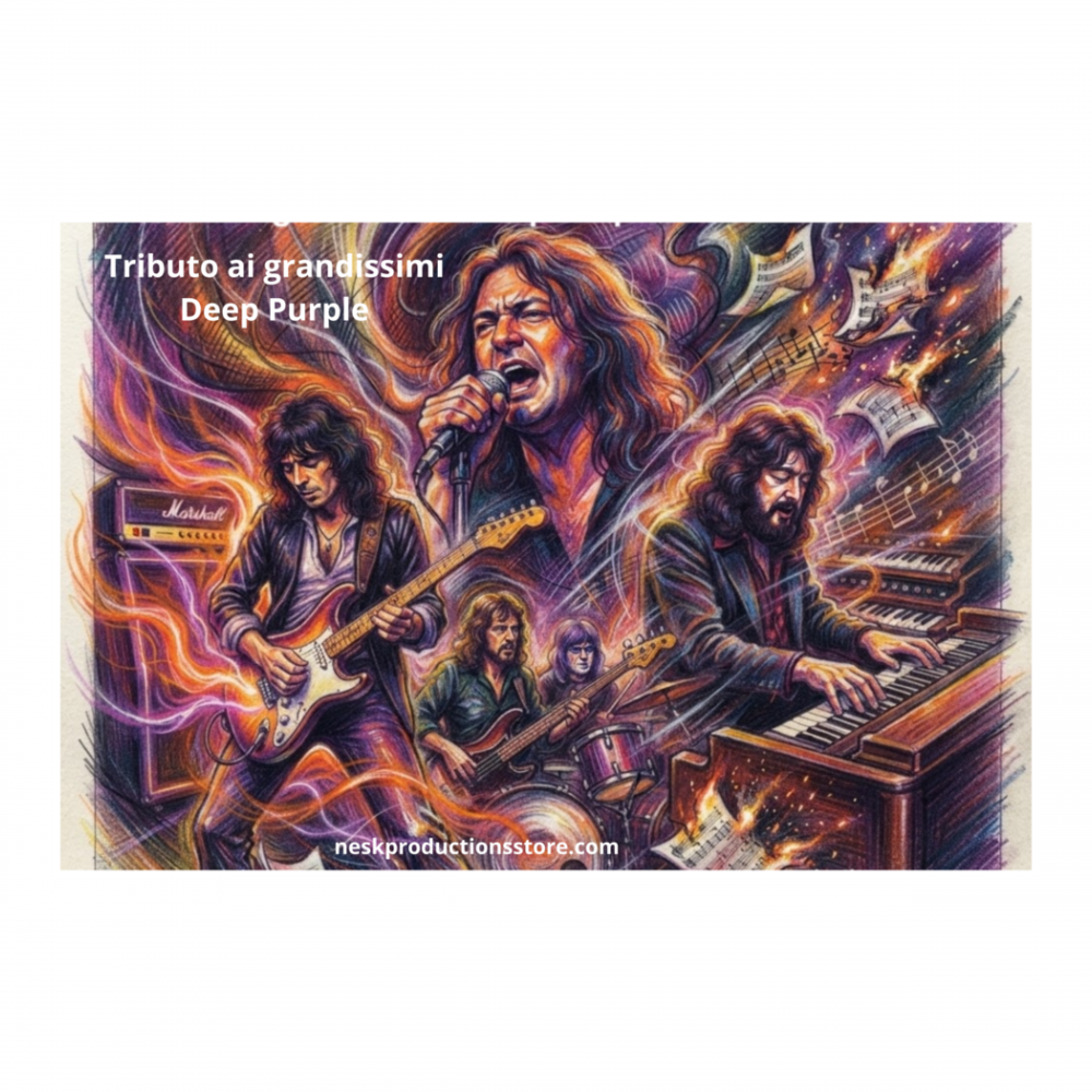 Canvas tributo ai Deep Purple 2 – Stampa su tela 45×30
