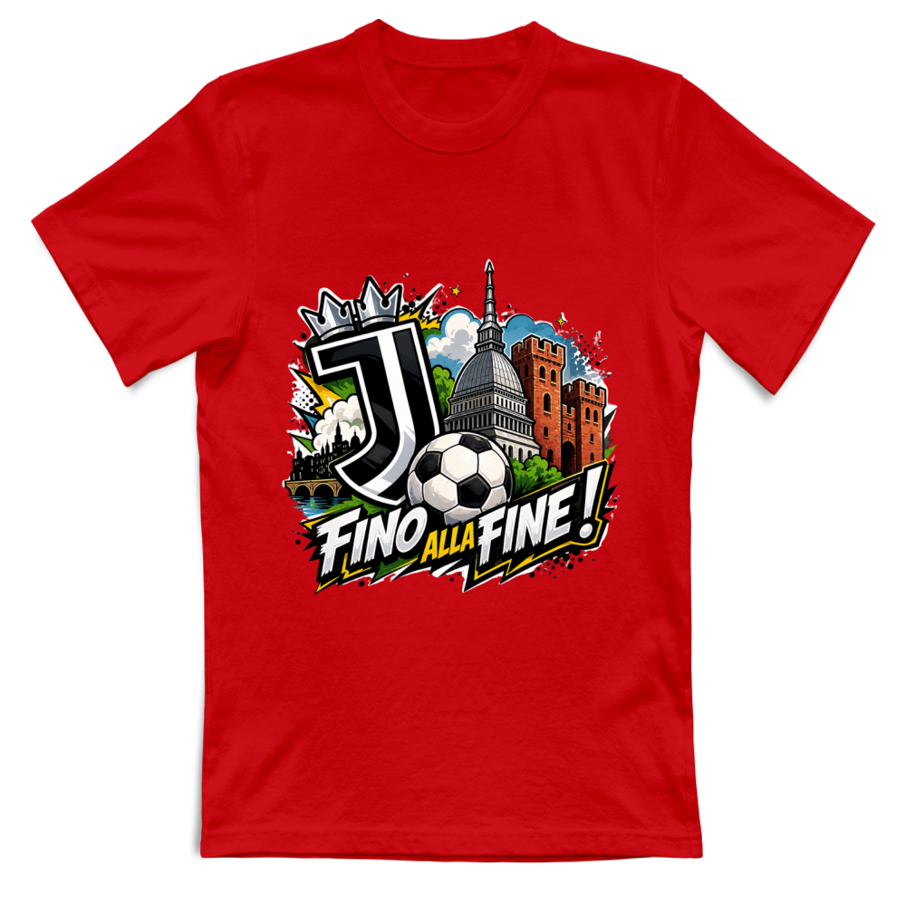 T-Shirt Unisex Large linea Juve fino alla fine