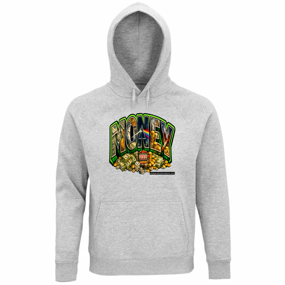 Felpa Organica Unisex Cappuccio linea Money A