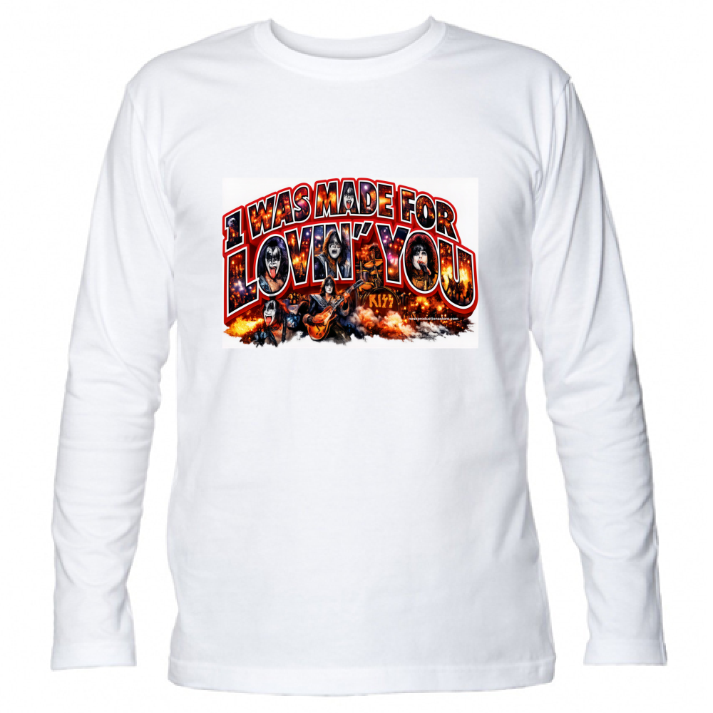 T-Shirt Unisex Manica Lunga linea i was made for lovin you 1A