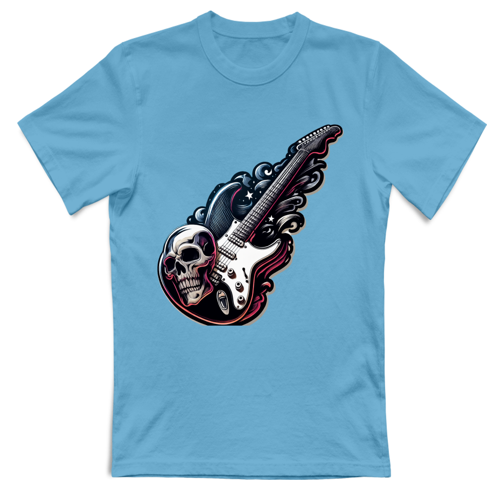 T-Shirt Unisex linea chitarra rock