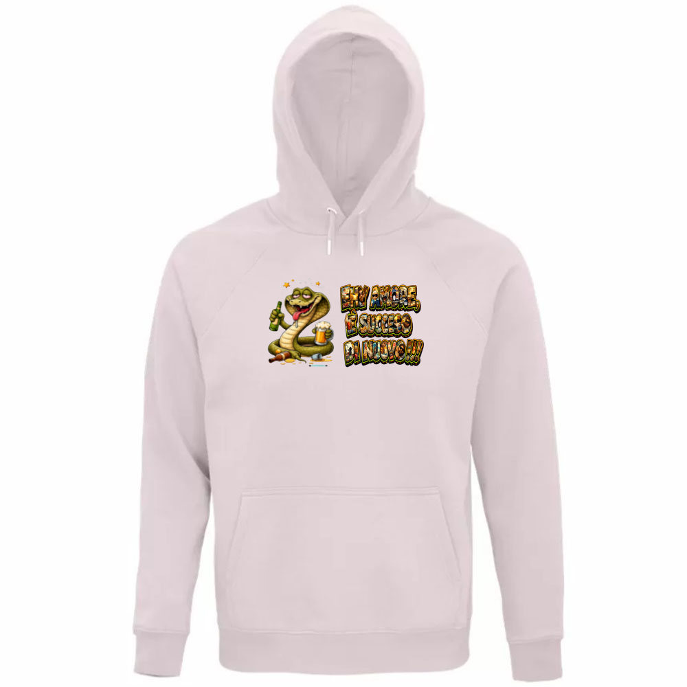 Felpa Organica Unisex Cappuccio Maglietta Scusatemi ma è Successo di Nuovo