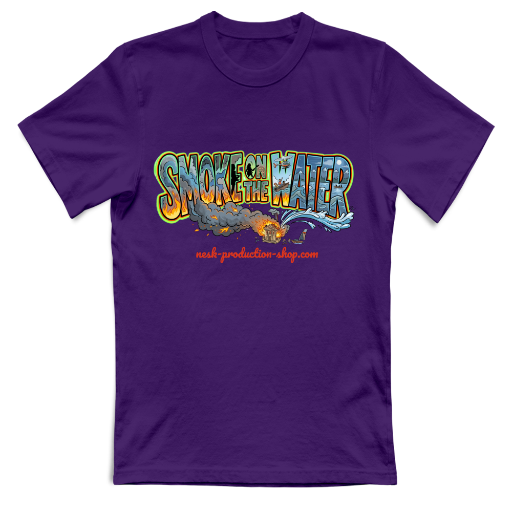 T-Shirt Unisex linea smoke on the water