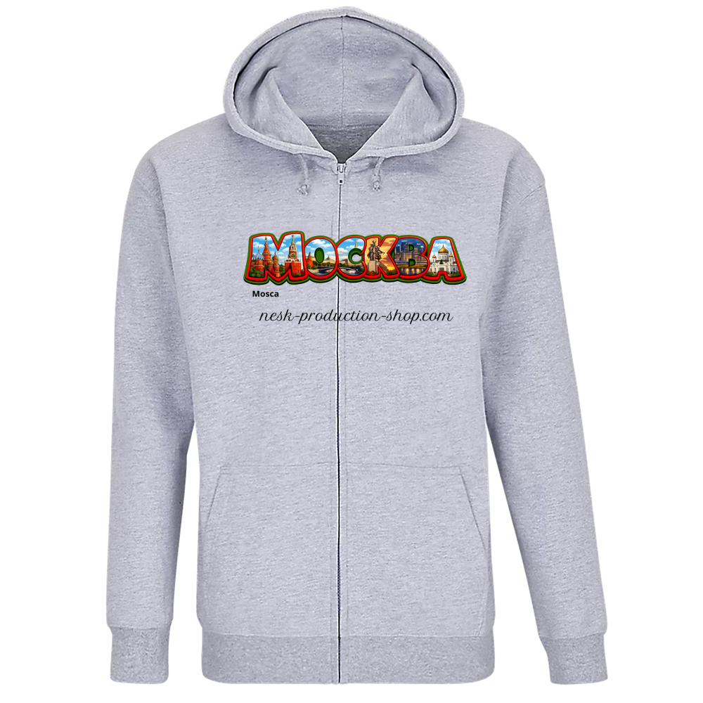 Felpa Premium Cappuccio Zip linea mosca