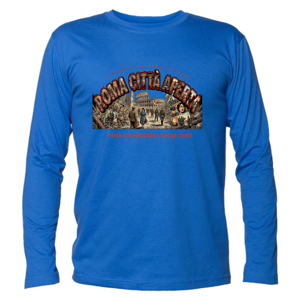 T-Shirt Unisex Manica Lunga linea roma città aperta