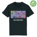 T-Shirt Unisex Organica T-Shirt del Multiverso con Sfondo a Colori