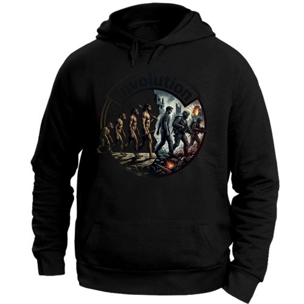 Felpa con Cappuccio Unisex Large linea Involution